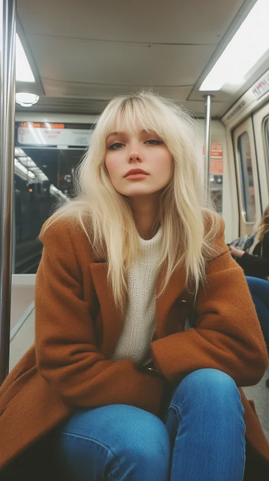 Vintage Subway Portrait