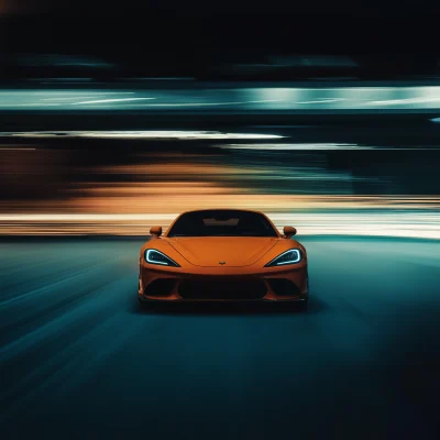 Dynamic Orange Car