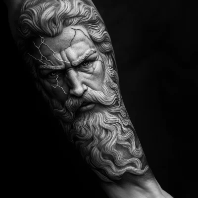 Zeus Tattoo Design