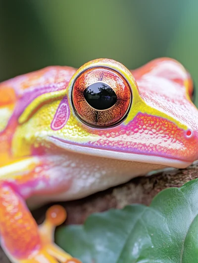 Close Up of Dart Frog Eye