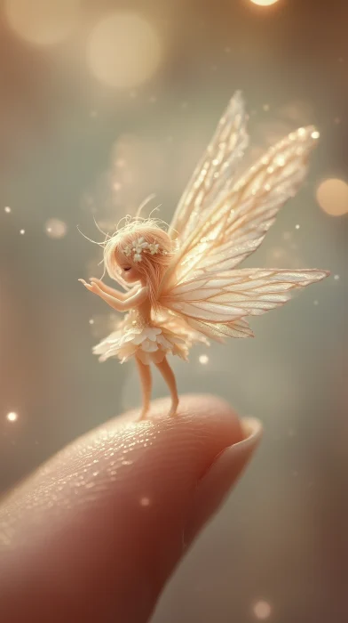 Tiny Fairy on Finger