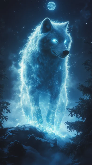 Blue Wolf Spirit