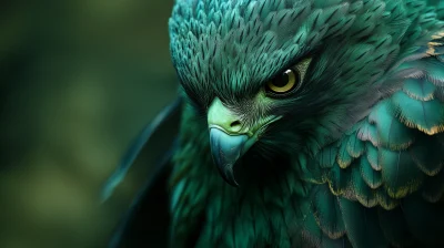 Majestic Green Falcon