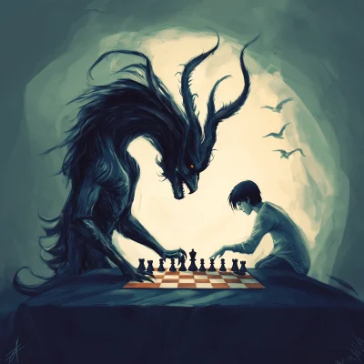 Chess Match with a Creature