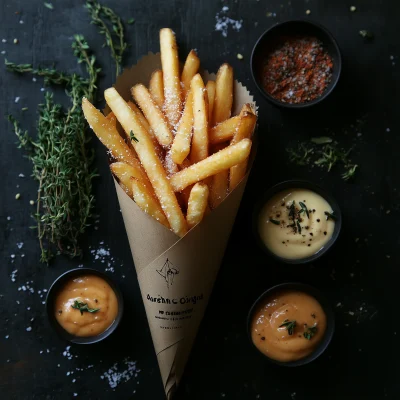 Stylish Belgian Fries Landing Page