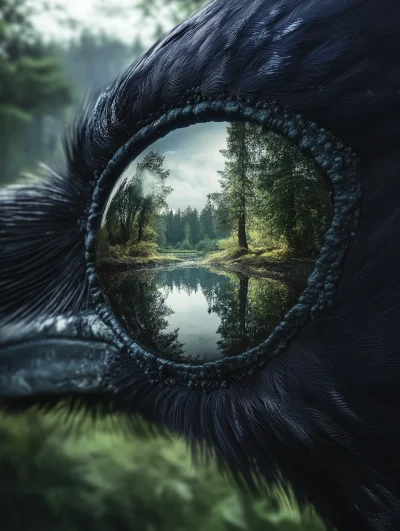 Raven’s Eye Reflection