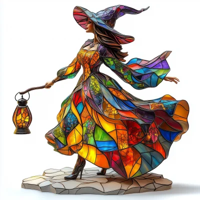 Stained Glass Witch