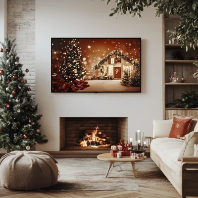 Christmas Wall Art Mockup