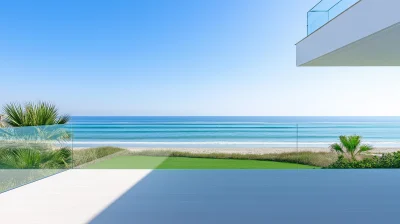 Walkway with Beach View