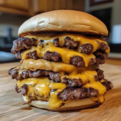 Ultimate Layered Cheeseburger