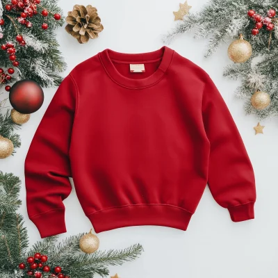 Red Sweater Mockup