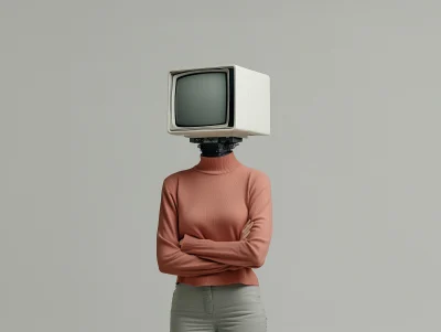 Person with TV Head