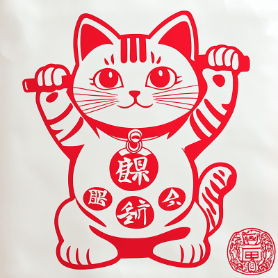 Muscular Maneki Neko