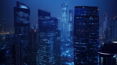 Dubai Skyline at Night