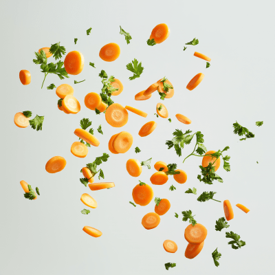 Carrot and Cilantro Slices