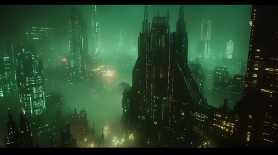 Retro Sci-Fi Cityscape