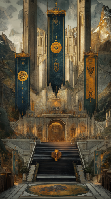 Majestic Mountain Castle