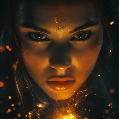 Cinematic Portrait with Firelight