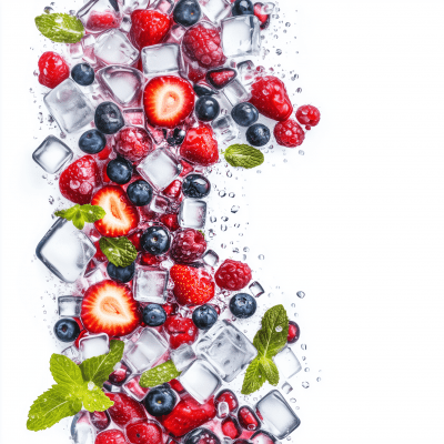 Colorful Berry Liquid Background