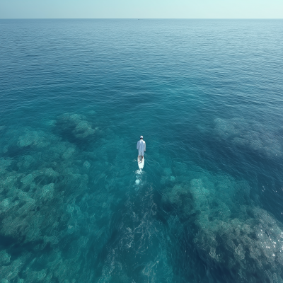 Surfing in the Ocean