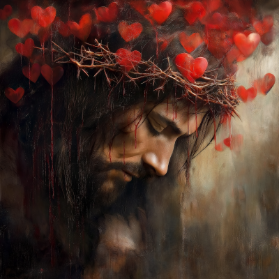 Jesus with Crown of Thorns