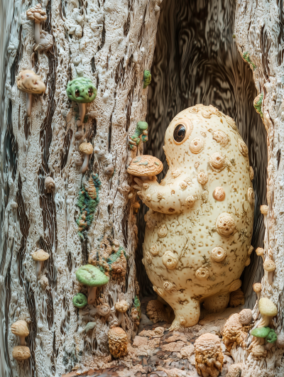 Tardigrade and Mushrooms