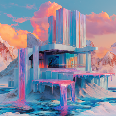 Melting Ice Cream Landscape