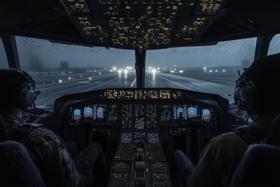 Futuristic Aircraft Cockpit