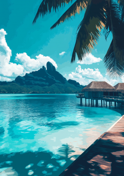 Tropical Bora Bora Vista