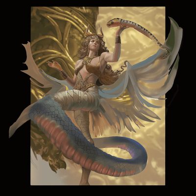 Goddess with Snake Lower Half