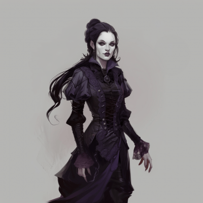 Gothic Vampire D&D Character