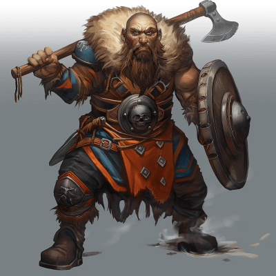 Dwarf Fighter Illustration