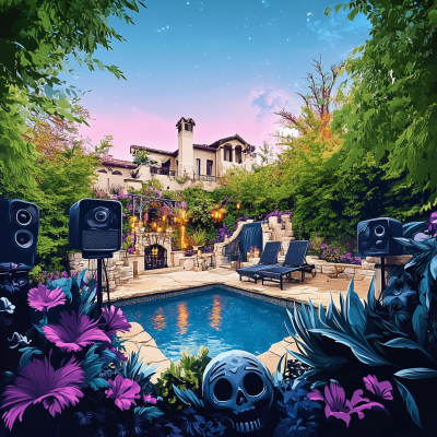 Dia de los Muertos Mansion Party Flyer