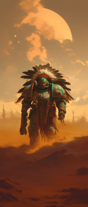 Native American Space Marine Champion