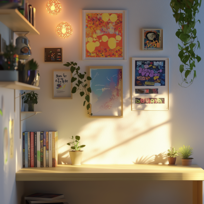 Empty Shelf in Teenager’s Room