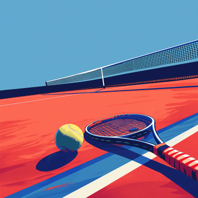 Tennis Elements Background