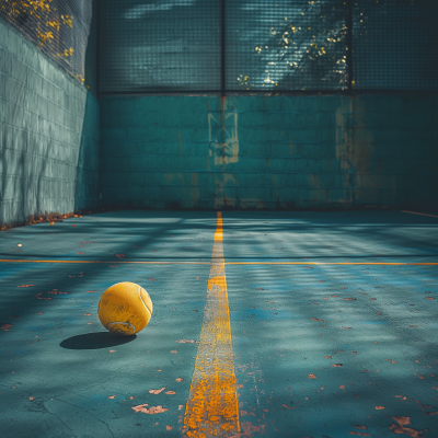 Pickleball Elements on Plain Background