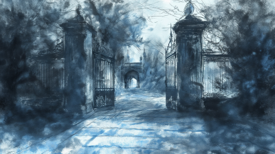 Open Gate at Castle
