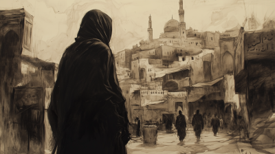 Ancient Arab in Modern City