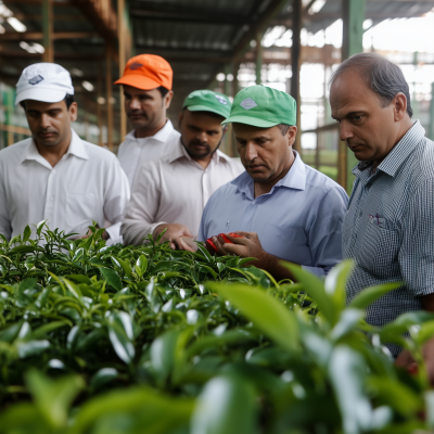 Inspection at Tea Factory