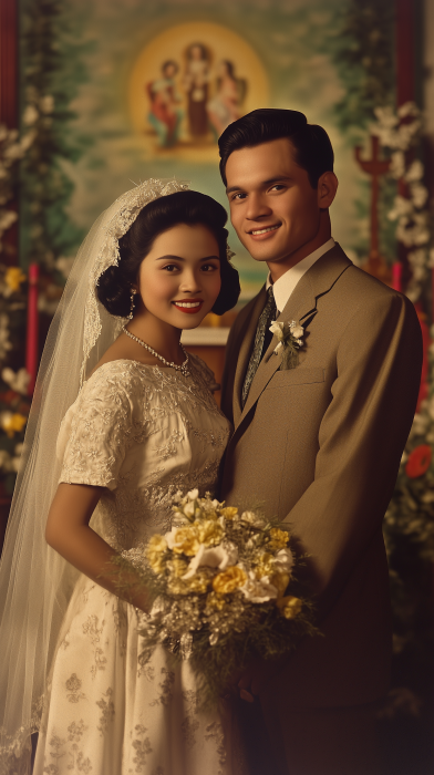 Vintage Wedding Portrait