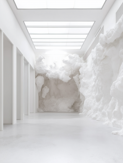 White Art Installation Room