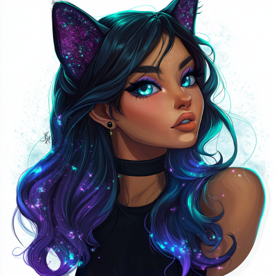 Colorful Cat Character Design