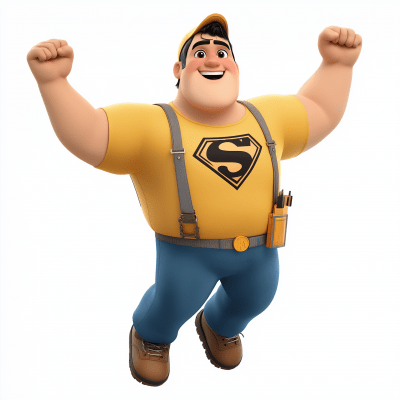 Superman Construction Worker