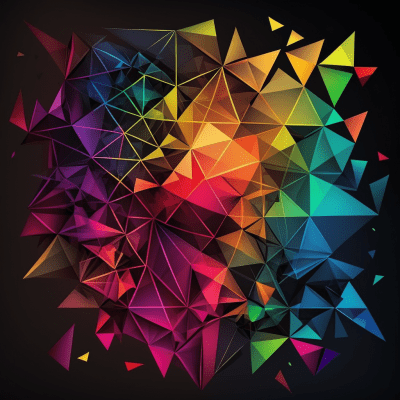 Colorful Abstract Triangles