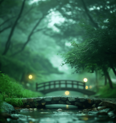 Blurred Bridge Scene