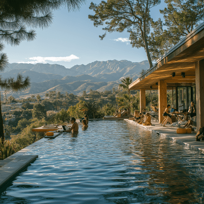 Working by the Pool