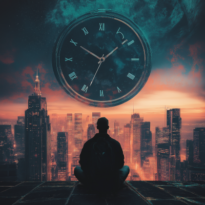 Futuristic Urban Clock