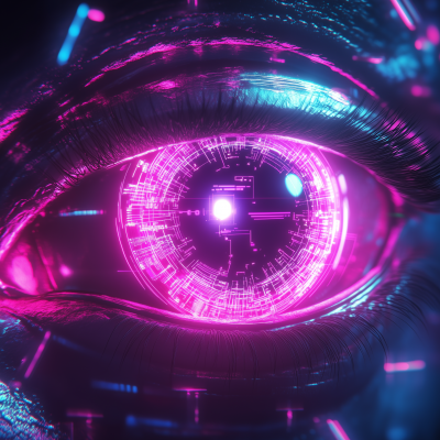 3D Neon Eye