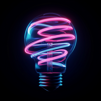 Neon Lightbulb